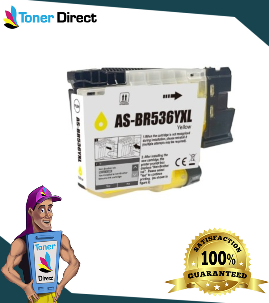 'Compatible' Inks: Compatible Brother LC536XLY Yellow Ink Cartridge