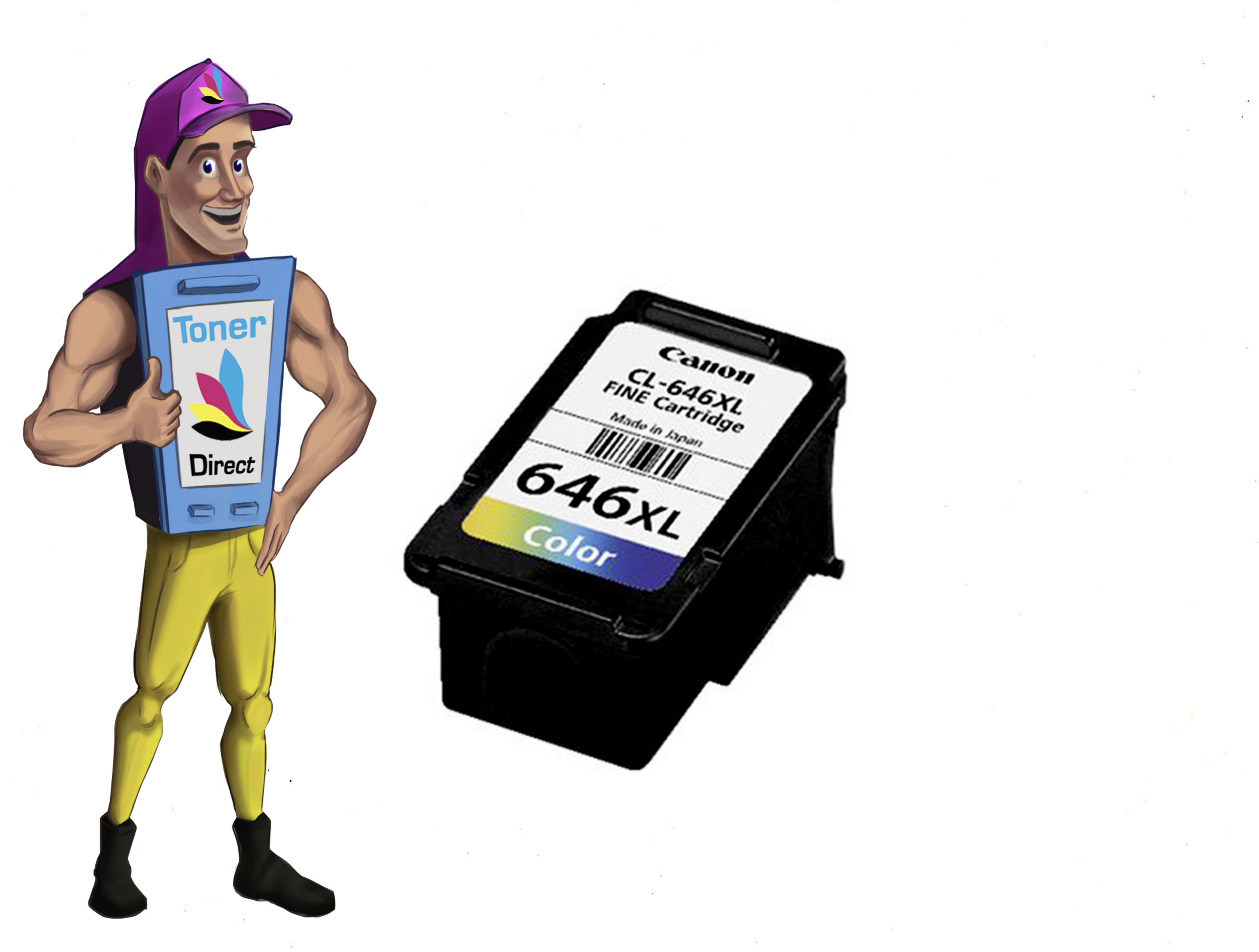 remanufactured canon cl 646 xl colour ink cartridge